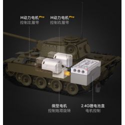 CADA DOUBLEE C61073 61073 non  XE TĂNG PANTHER CỔ ĐIỂN TRONG THẾ CHIẾN II 1:35 tỷ lệ 1:35 bộ đồ chơi xếp lắp ráp ghép mô hình Military Army PANZERKAMPFWAGEN V PANTHER Quân Sự Bộ Đội 907 khối