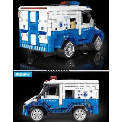 TA GAOLE T4031 4031 non  CẢNH SÁT RC XE bộ đồ chơi xếp lắp ráp ghép mô hình  Kỹ Thuật Công Nghệ Cao Mô Hình Phương Tiện 662 khối