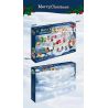QIZHILE 90017 non  LỊCH MÙA VỌNG bộ đồ chơi xếp lắp ráp ghép mô hình City MERRY CHRISTMAS Thành Phố 643 khối