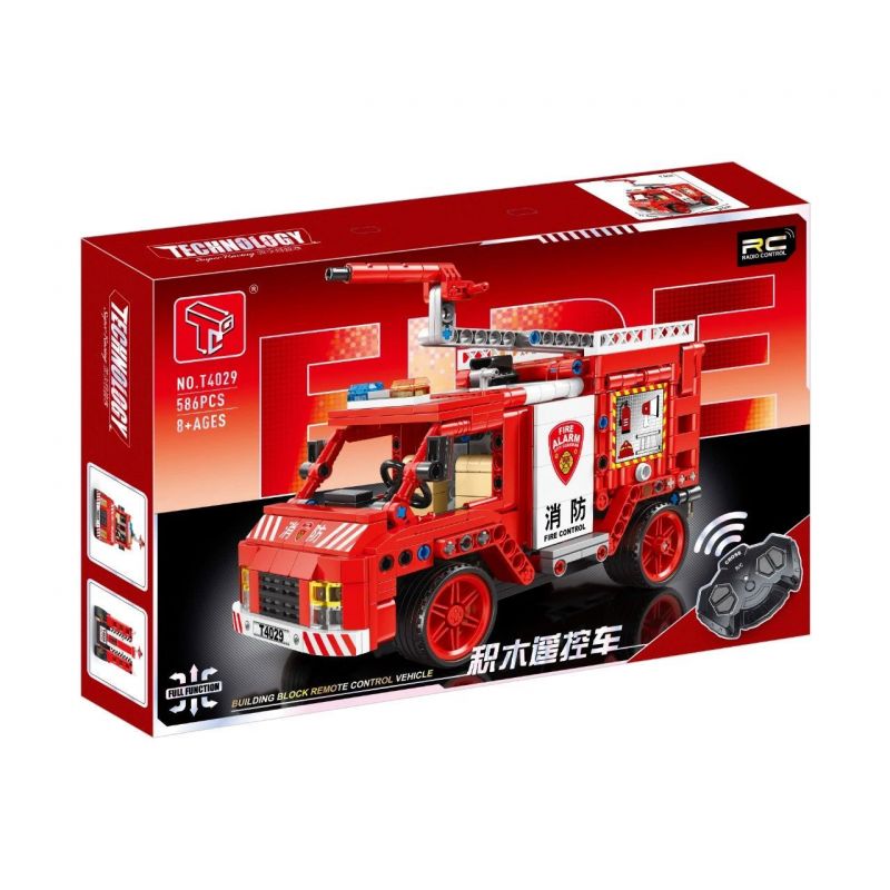 TA GAOLE T4029 4029 non Lego XE ĐIỀU KHIỂN HỎA LỰC bộ đồ chơi xếp lắp ráp ghép mô hình Fire Rescure Cứu Hỏa 586 khối