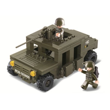 SLUBAN M38-B0297 B0297 0297 M38B0297 38-B0297 non  LỰC LƯỢNG QUÂN ĐỘI 2 - XE TUẦN TRA HUMMER bộ đồ chơi xếp lắp ráp ghép mô hình Land Forces 2 Sức Mạnh Mặt Đất 175 khối