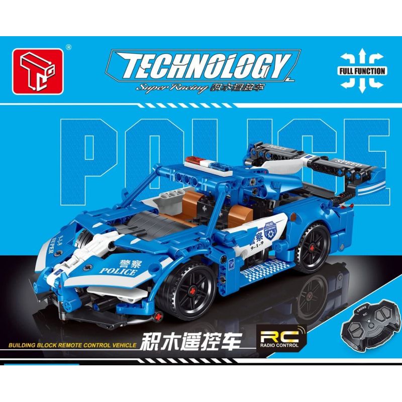 TA GAOLE T4032 4032 non  XE CẢNH SÁT ĐIỀU KHIỂN TỪ XA bộ đồ chơi xếp lắp ráp ghép mô hình  Kỹ Thuật Công Nghệ Cao Mô Hình Phương Tiện 488 khối