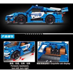 TA GAOLE T4032 4032 non  XE CẢNH SÁT ĐIỀU KHIỂN TỪ XA bộ đồ chơi xếp lắp ráp ghép mô hình  Kỹ Thuật Công Nghệ Cao Mô Hình Phương Tiện 488 khối