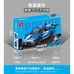 TA GAOLE T4032 4032 non  XE CẢNH SÁT ĐIỀU KHIỂN TỪ XA bộ đồ chơi xếp lắp ráp ghép mô hình  Kỹ Thuật Công Nghệ Cao Mô Hình Phương Tiện 488 khối