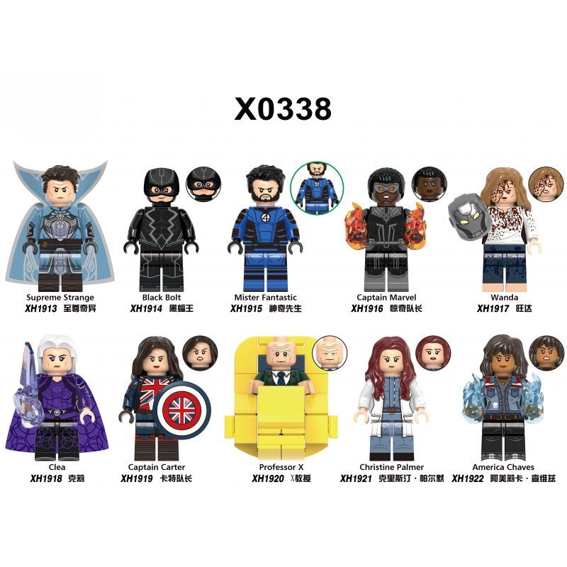 XINH 1917 1918 1919 1920 1921 1922 X0338 0338 1913 1914 1915 1916 non Lego DOCTOR STRANGE 2 MINIFIGURES 10 MÔ HÌNH bộ đồ chơi xếp lắp ráp ghép mô hình Collectable Minifigures Búp Bê Sưu Tầm