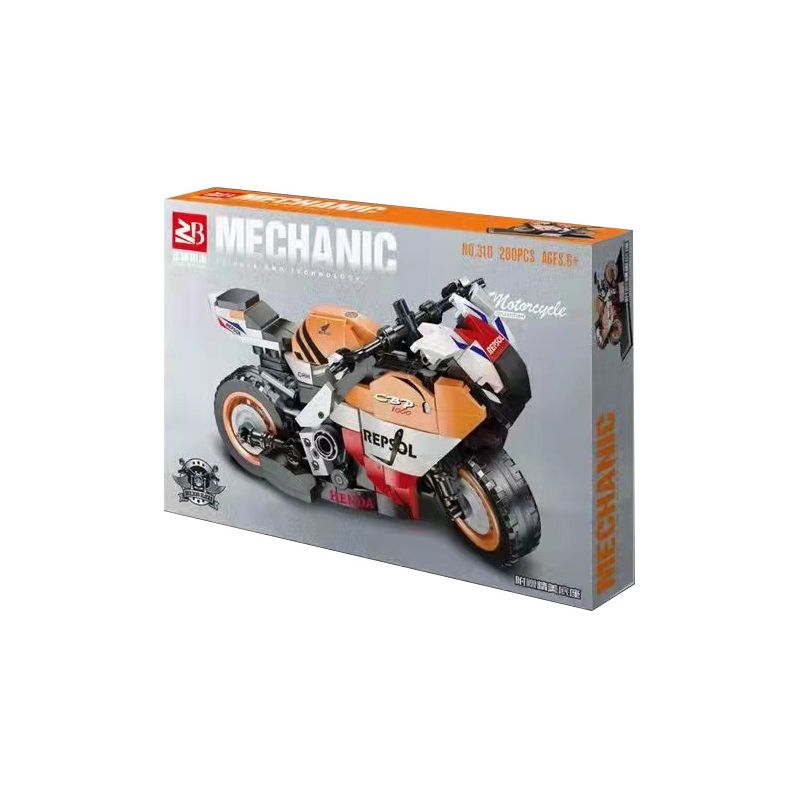 FAIR 310 non Lego XE MÁY HONDA. bộ đồ chơi xếp lắp ráp ghép mô hình Motorcycle Motorbike Xe Hai Bánh 280 khối