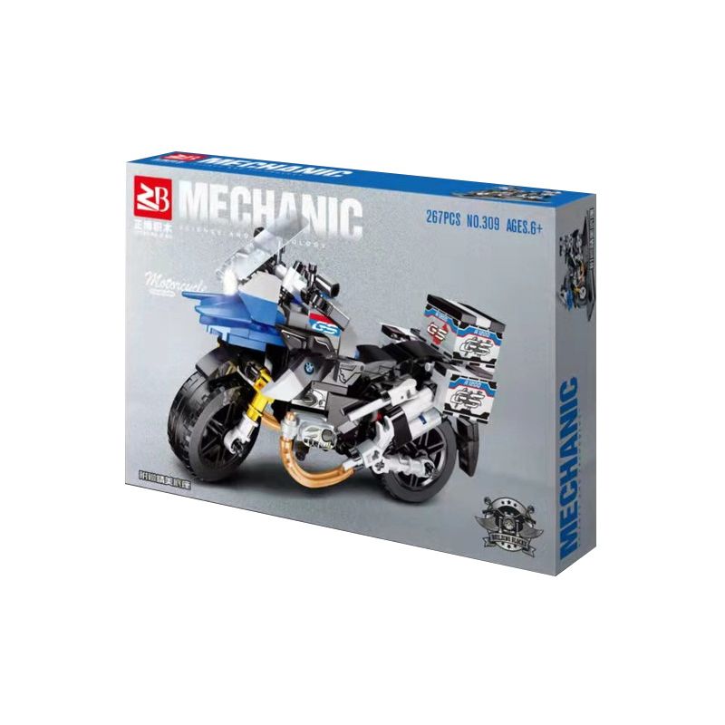 FAIR 309 non Lego XE MÁY BMW R1200 GS bộ đồ chơi xếp lắp ráp ghép mô hình Motorcycle Motorbike Xe Hai Bánh 267 khối