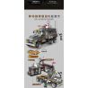 XINGBAO XB-50022 50022 XB50022 non  PHÁO ĐÀI CHỈ HUY DI ĐỘNG bộ đồ chơi xếp lắp ráp ghép mô hình Across The Battlefield MILITARY COMMAND VEHICLE Băng Qua Chiến Trường 839 khối