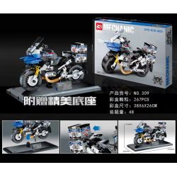 FAIR 309 non  XE MÁY BMW R1200 GS bộ đồ chơi xếp lắp ráp ghép mô hình Motorcycle Motorbike Xe Hai Bánh 267 khối