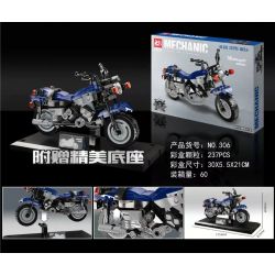 FAIR 306 non  DUCADI. bộ đồ chơi xếp lắp ráp ghép mô hình Motorcycle Motorbike Xe Hai Bánh 237 khối
