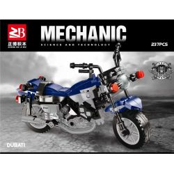 FAIR 306 non  DUCADI. bộ đồ chơi xếp lắp ráp ghép mô hình Motorcycle Motorbike Xe Hai Bánh 237 khối
