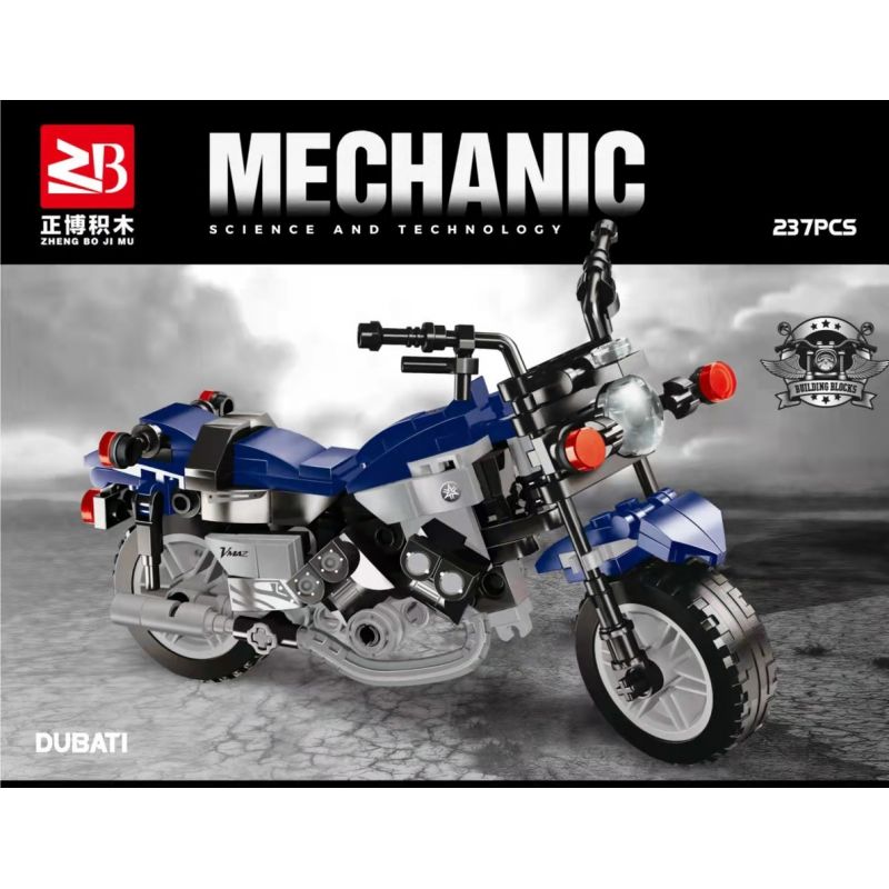 FAIR 306 non  DUCADI. bộ đồ chơi xếp lắp ráp ghép mô hình Motorcycle Motorbike Xe Hai Bánh 237 khối