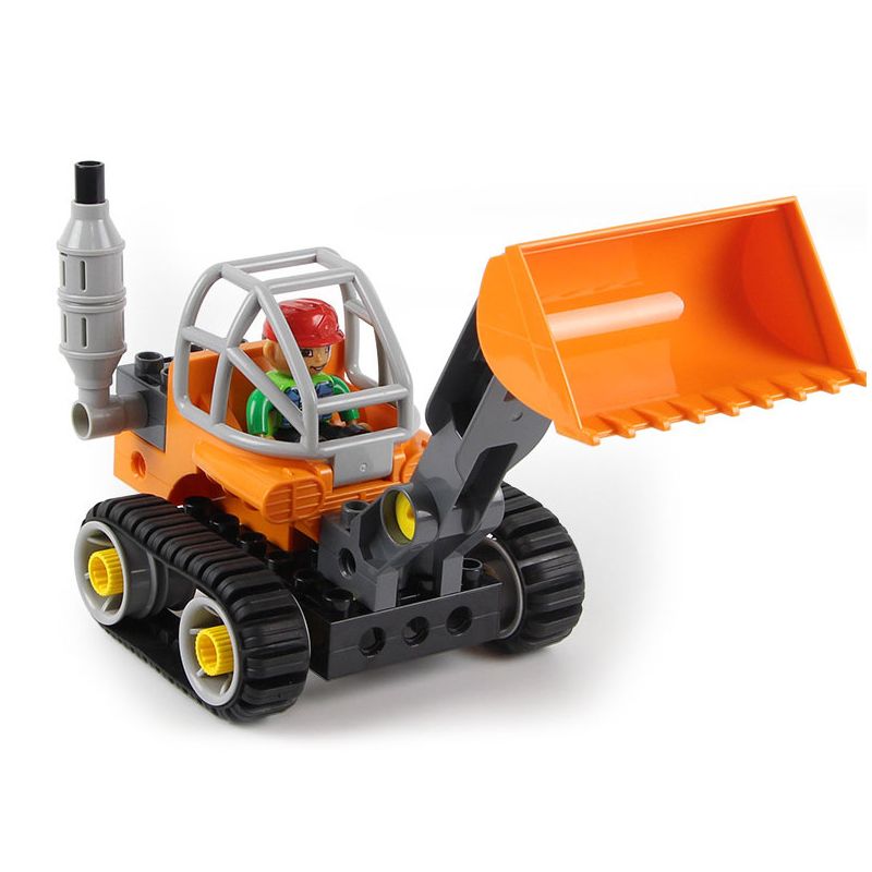 DUBIE 431 non Lego NGƯỜI BỐC VÁC bộ đồ chơi xếp lắp ráp ghép mô hình Toolo TECH MACHINE LOADER 38 khối