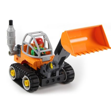 DUBIE 431 non  NGƯỜI BỐC VÁC bộ đồ chơi xếp lắp ráp ghép mô hình Toolo TECH MACHINE LOADER 38 khối