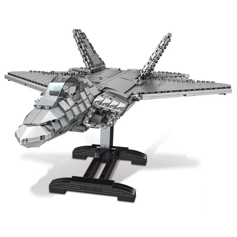 MINGDI 9002 non Lego F22 RAPTOR FIGHTER. bộ đồ chơi xếp lắp ráp ghép mô hình Military Army Quân Sự Bộ Đội 1802 khối