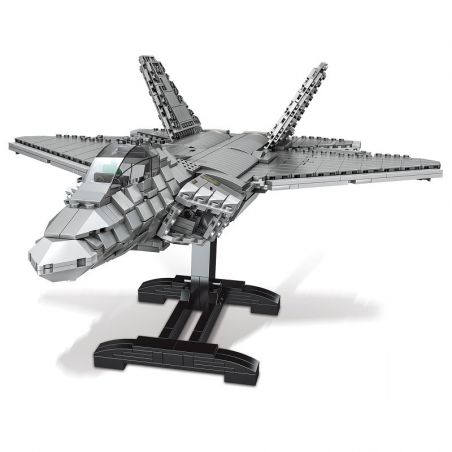 MINGDI 9002 non  F22 RAPTOR FIGHTER. bộ đồ chơi xếp lắp ráp ghép mô hình Military Army Quân Sự Bộ Đội 1802 khối