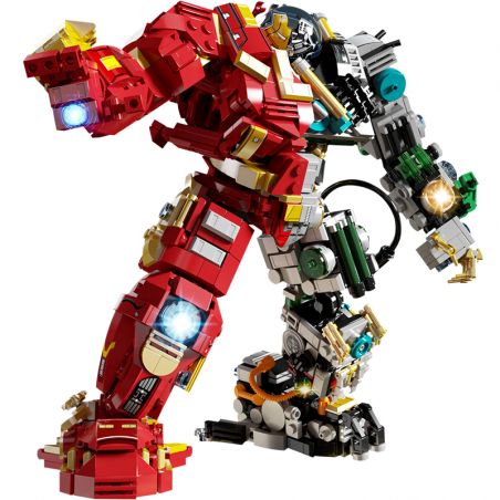 LW 2081 non  CƠ THỂ KHÍ NHÌN XUYÊN QUA THÉP bộ đồ chơi xếp lắp ráp ghép mô hình Marvel Super Heroes IRON HERO Siêu Anh Hùng Marvel 1203 khối