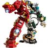 LW 2081 non  CƠ THỂ KHÍ NHÌN XUYÊN QUA THÉP bộ đồ chơi xếp lắp ráp ghép mô hình Marvel Super Heroes IRON HERO Siêu Anh Hùng Marvel 1203 khối