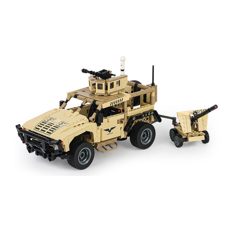 ACHKO 60003 non Lego XE RÀ PHÁ BOM MÌN M-ATV bộ đồ chơi xếp lắp ráp ghép mô hình Military Army ANTI-MINE VEHICLE Quân Sự Bộ Đội 890 khối