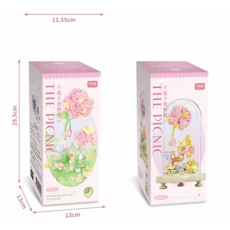 GEKKOSHA 804215 non  DÃ NGOẠI HOA bộ đồ chơi xếp lắp ráp ghép mô hình THE PICNIC 423 khối