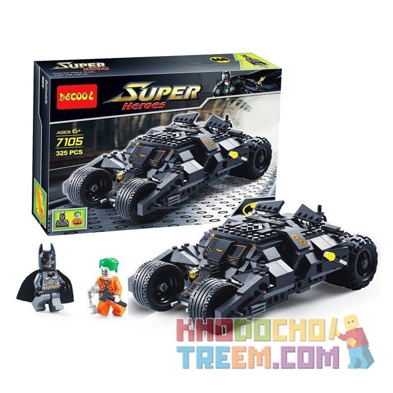 NOT The Lego Batman Movie 7888 The Tumbler Joker's Ice Cream Surprise  Batmobile Jokers Ice Cream Surprise , Decool 7105 Jisi 7105 Xếp hình Siêu  Xe Tumbler Của Người Dơi giá sốc rẻ nhất