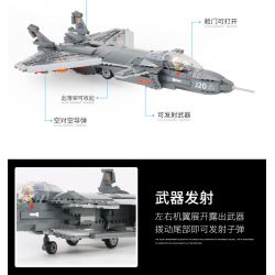 ACHKO 40002 non  MÁY BAY CHIẾN ĐẤU XUẤT SẮC TRUNG QUỐC TÀNG HÌNH J-20 bộ đồ chơi xếp lắp ráp ghép mô hình Military Army J-20 FIGHTER Quân Sự Bộ Đội 746 khối