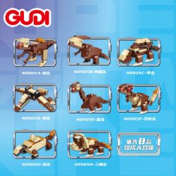 GUDI 40405 non  KHỦNG LONG BẠO CHÚA REX bộ đồ chơi xếp lắp ráp ghép mô hình Creator TYRANNOSAURUS REX Sáng Tạo 252 khối