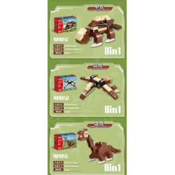 GUDI 40405 non  KHỦNG LONG BẠO CHÚA REX bộ đồ chơi xếp lắp ráp ghép mô hình Creator TYRANNOSAURUS REX Sáng Tạo 252 khối