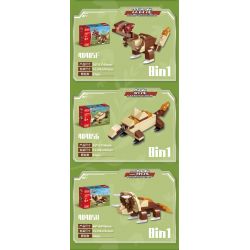 GUDI 40405 non  KHỦNG LONG BẠO CHÚA REX bộ đồ chơi xếp lắp ráp ghép mô hình Creator TYRANNOSAURUS REX Sáng Tạo 252 khối