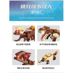 GUDI 40405 non  KHỦNG LONG BẠO CHÚA REX bộ đồ chơi xếp lắp ráp ghép mô hình Creator TYRANNOSAURUS REX Sáng Tạo 252 khối