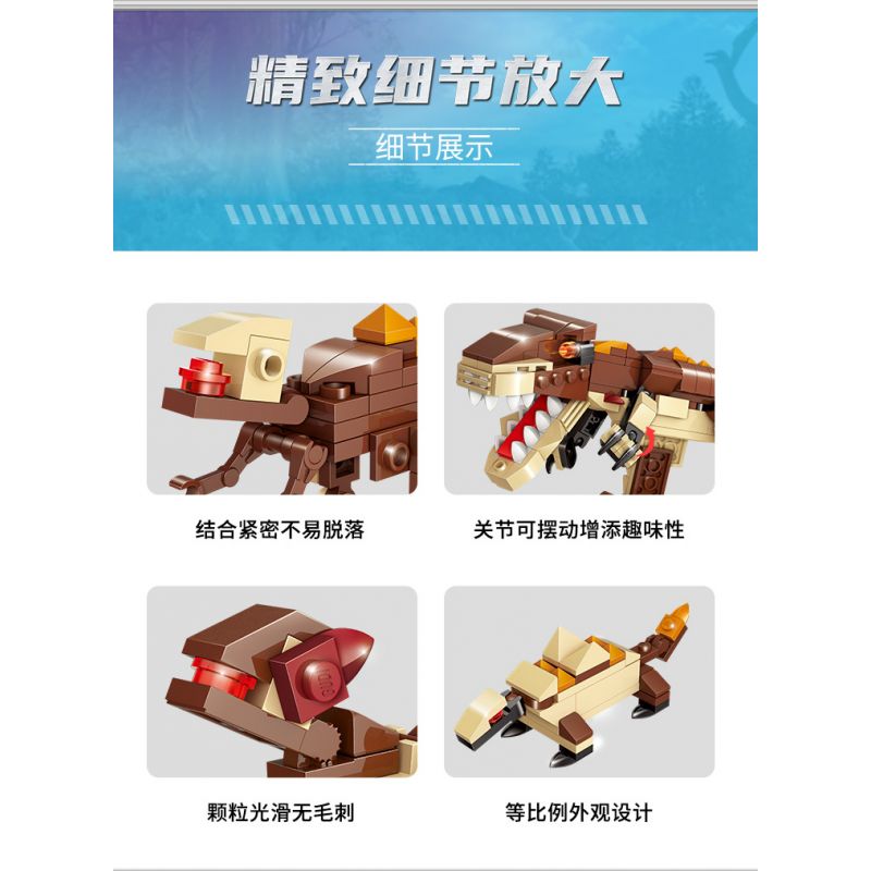 GUDI 40405 non  KHỦNG LONG BẠO CHÚA REX bộ đồ chơi xếp lắp ráp ghép mô hình Creator TYRANNOSAURUS REX Sáng Tạo 252 khối