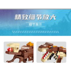 GUDI 40405 non  KHỦNG LONG BẠO CHÚA REX bộ đồ chơi xếp lắp ráp ghép mô hình Creator TYRANNOSAURUS REX Sáng Tạo 252 khối