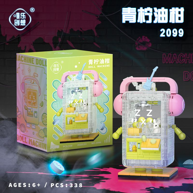 WEIGHT 2099 non  VÔI CHANH bộ đồ chơi xếp lắp ráp ghép mô hình 338 khối