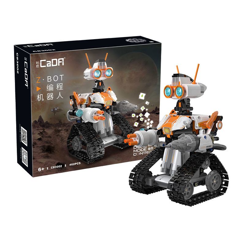 CADA DOUBLEE C83002 83002 non  ROBOT LẬP TRÌNH Z.BOT bộ đồ chơi xếp lắp ráp ghép mô hình  Kỹ Thuật Công Nghệ Cao Mô Hình Phương Tiện 462 khối