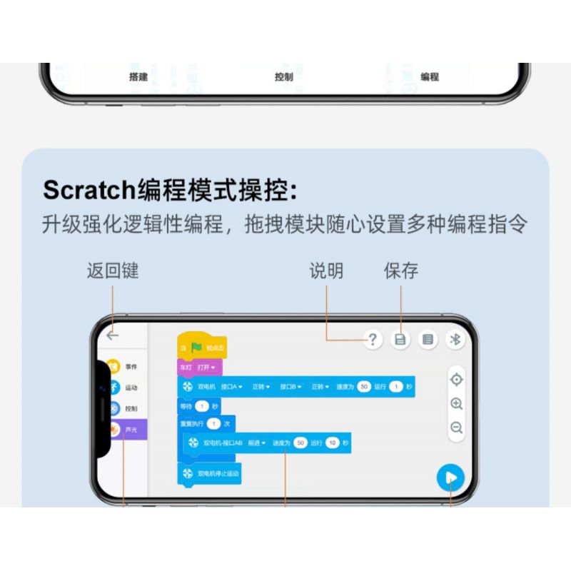 CADA DOUBLEE C83002 83002 non  ROBOT LẬP TRÌNH Z.BOT bộ đồ chơi xếp lắp ráp ghép mô hình  Kỹ Thuật Công Nghệ Cao Mô Hình Phương Tiện 462 khối