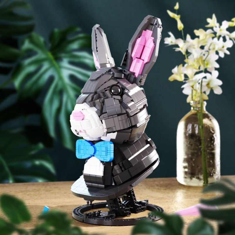 QIZHILE 103001 non  THỎ TỐT LÀNH bộ đồ chơi xếp lắp ráp ghép mô hình Creator Expert ROBBIT LUCKY Chuyên Gia Sáng Tạo