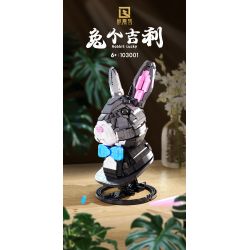 QIZHILE 103001 non  THỎ TỐT LÀNH bộ đồ chơi xếp lắp ráp ghép mô hình Creator Expert ROBBIT LUCKY Chuyên Gia Sáng Tạo