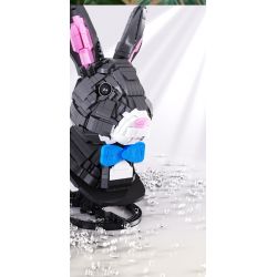 QIZHILE 103001 non  THỎ TỐT LÀNH bộ đồ chơi xếp lắp ráp ghép mô hình Creator Expert ROBBIT LUCKY Chuyên Gia Sáng Tạo