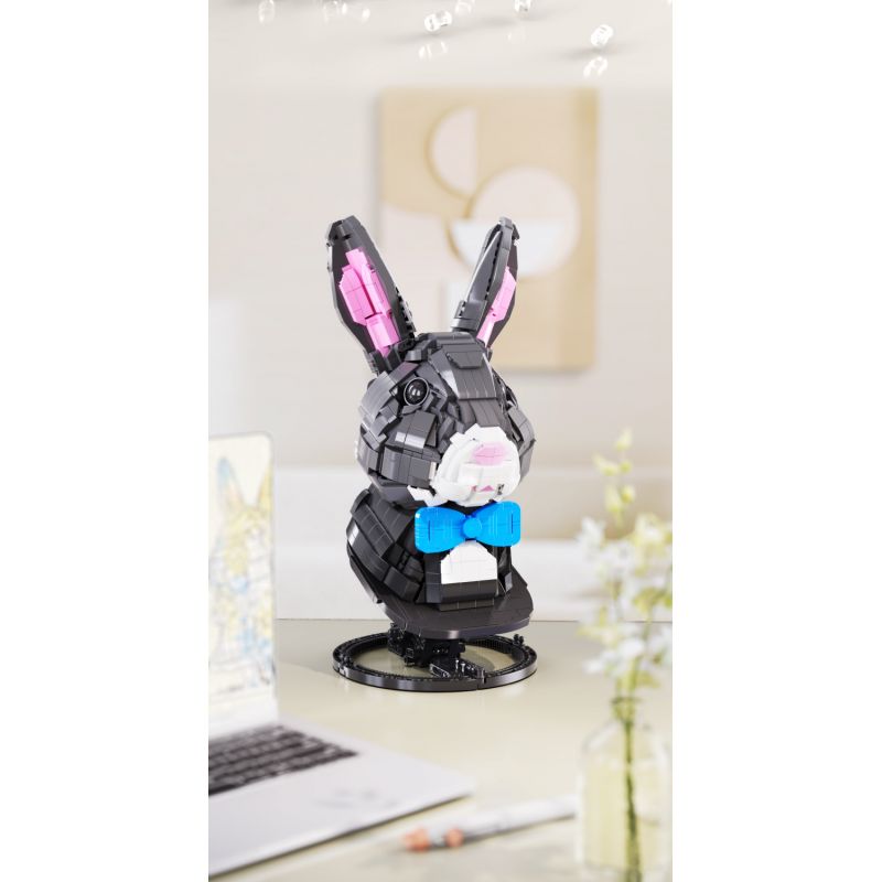 QIZHILE 103001 non  THỎ TỐT LÀNH bộ đồ chơi xếp lắp ráp ghép mô hình Creator Expert ROBBIT LUCKY Chuyên Gia Sáng Tạo