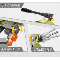 XINGBAO XB-57016 57016 XB57016 non  TYRANNOSAURUS REX CƠ HỌC (10 TRONG 1) bộ đồ chơi xếp lắp ráp ghép mô hình Creator Sáng Tạo 1159 khối