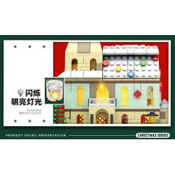 REOBRIX 66003 non  CHRISTMAS TOWN. bộ đồ chơi xếp lắp ráp ghép mô hình Seasonal CHRISTMAS IN TOWN Mùa Lễ Hội 1201 khối