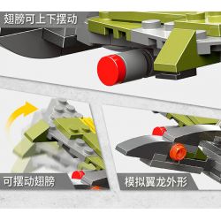 XINGBAO XB-57016 57016 XB57016 non  TYRANNOSAURUS REX CƠ HỌC (10 TRONG 1) bộ đồ chơi xếp lắp ráp ghép mô hình Creator Sáng Tạo 1159 khối