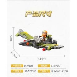 XINGBAO XB-57016 57016 XB57016 non  TYRANNOSAURUS REX CƠ HỌC (10 TRONG 1) bộ đồ chơi xếp lắp ráp ghép mô hình Creator Sáng Tạo 1159 khối