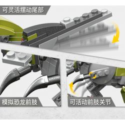 XINGBAO XB-57016 57016 XB57016 non  TYRANNOSAURUS REX CƠ HỌC (10 TRONG 1) bộ đồ chơi xếp lắp ráp ghép mô hình Creator Sáng Tạo 1159 khối