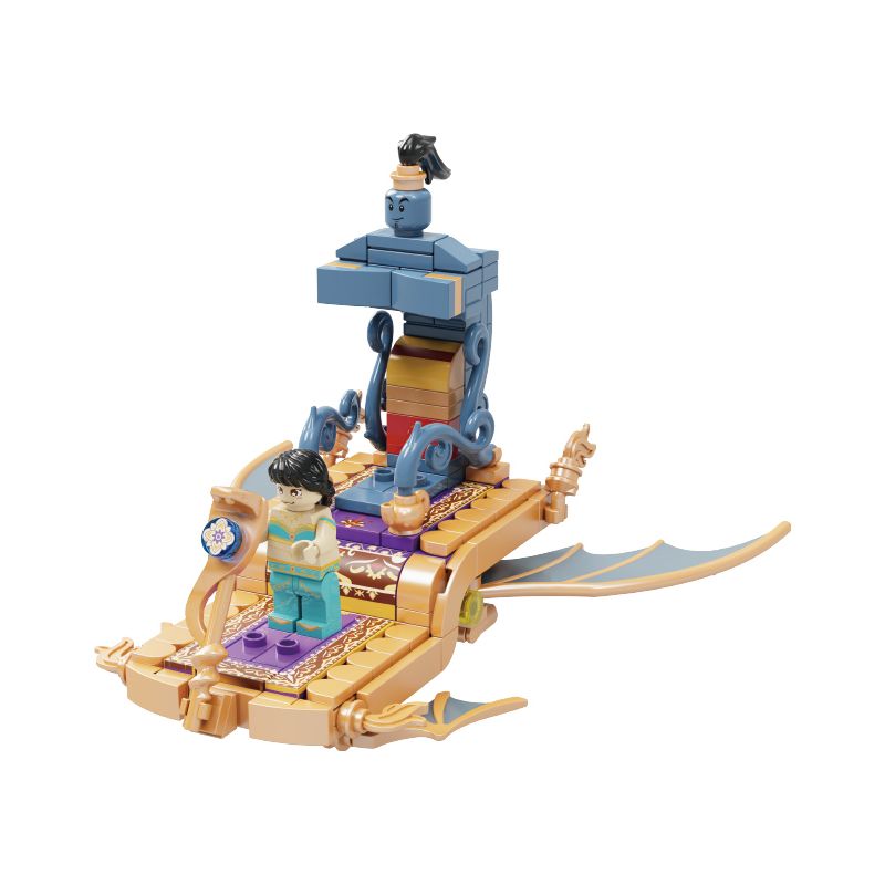 WEKKI 506180 non Lego THẢM THẦN CÔNG CHÚA JASMINE bộ đồ chơi xếp lắp ráp ghép mô hình FAIRY TALE TOWN MINI-CAR MAGIC CARPET AIRCRAFT 205 khối