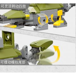 XINGBAO XB-57016 57016 XB57016 non  TYRANNOSAURUS REX CƠ HỌC (10 TRONG 1) bộ đồ chơi xếp lắp ráp ghép mô hình Creator Sáng Tạo 1159 khối