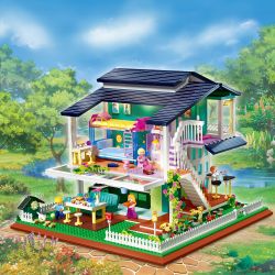 ZHEGAO DZ6110 6110 non  BIỆT THỰ NẮNG bộ đồ chơi xếp lắp ráp ghép mô hình Creator SUNSHINE VILLA Sáng Tạo 2395 khối