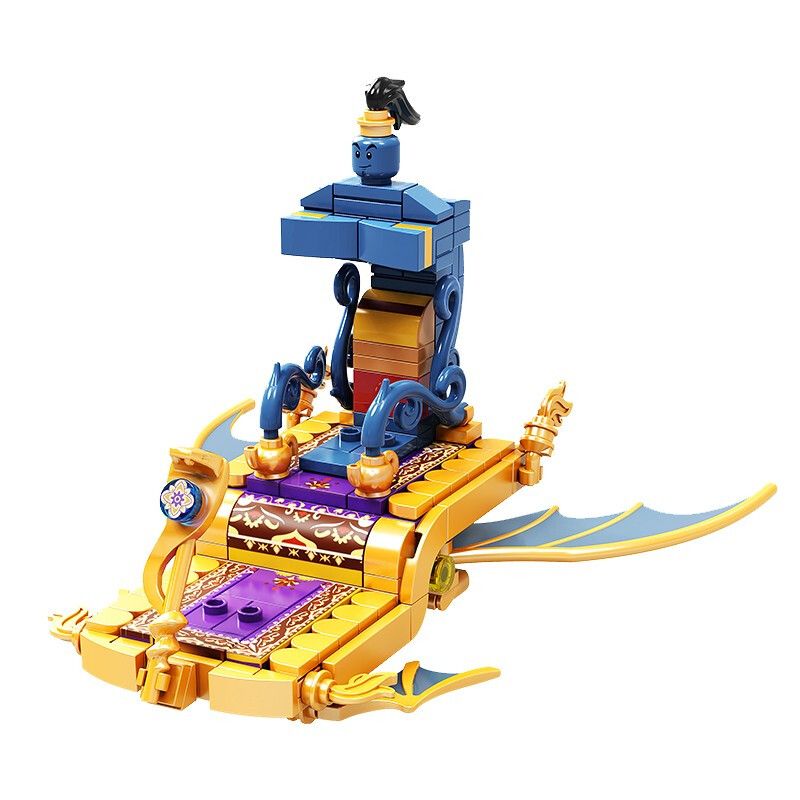 WEKKI 506180 non  THẢM THẦN CÔNG CHÚA JASMINE bộ đồ chơi xếp lắp ráp ghép mô hình FAIRY TALE TOWN MINI-CAR MAGIC CARPET AIRCRAFT 205 khối