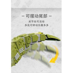 XINGBAO XB-57016 57016 XB57016 non  TYRANNOSAURUS REX CƠ HỌC (10 TRONG 1) bộ đồ chơi xếp lắp ráp ghép mô hình Creator Sáng Tạo 1159 khối