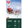 REOBRIX 66002 non  GIÁNG SINH XE TRƯỢT TUYẾT bộ đồ chơi xếp lắp ráp ghép mô hình Seasonal CHRISTMAS SLEIGH Mùa Lễ Hội 1572 khối
